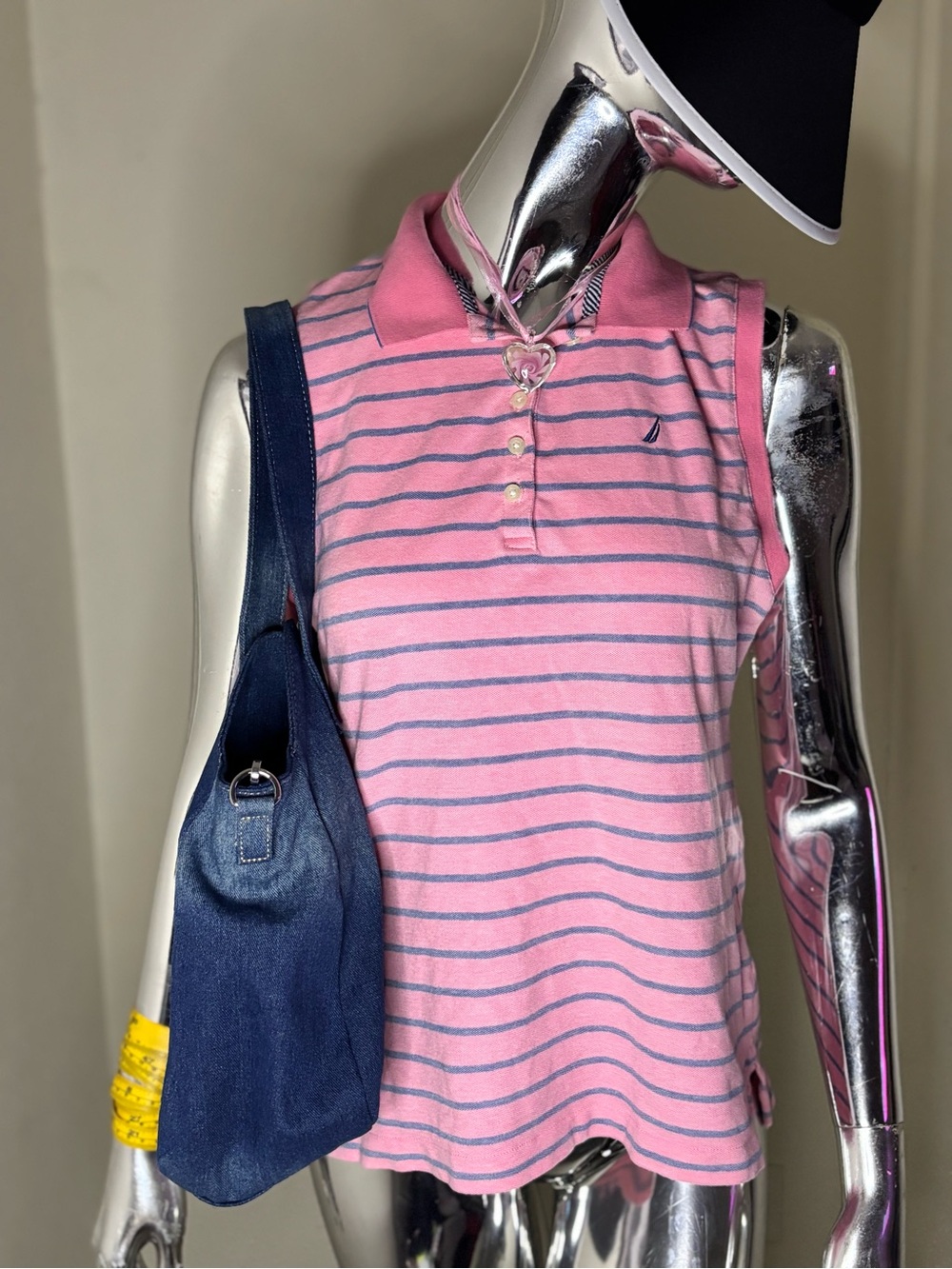 Nautica sleveless pink polo Tank top